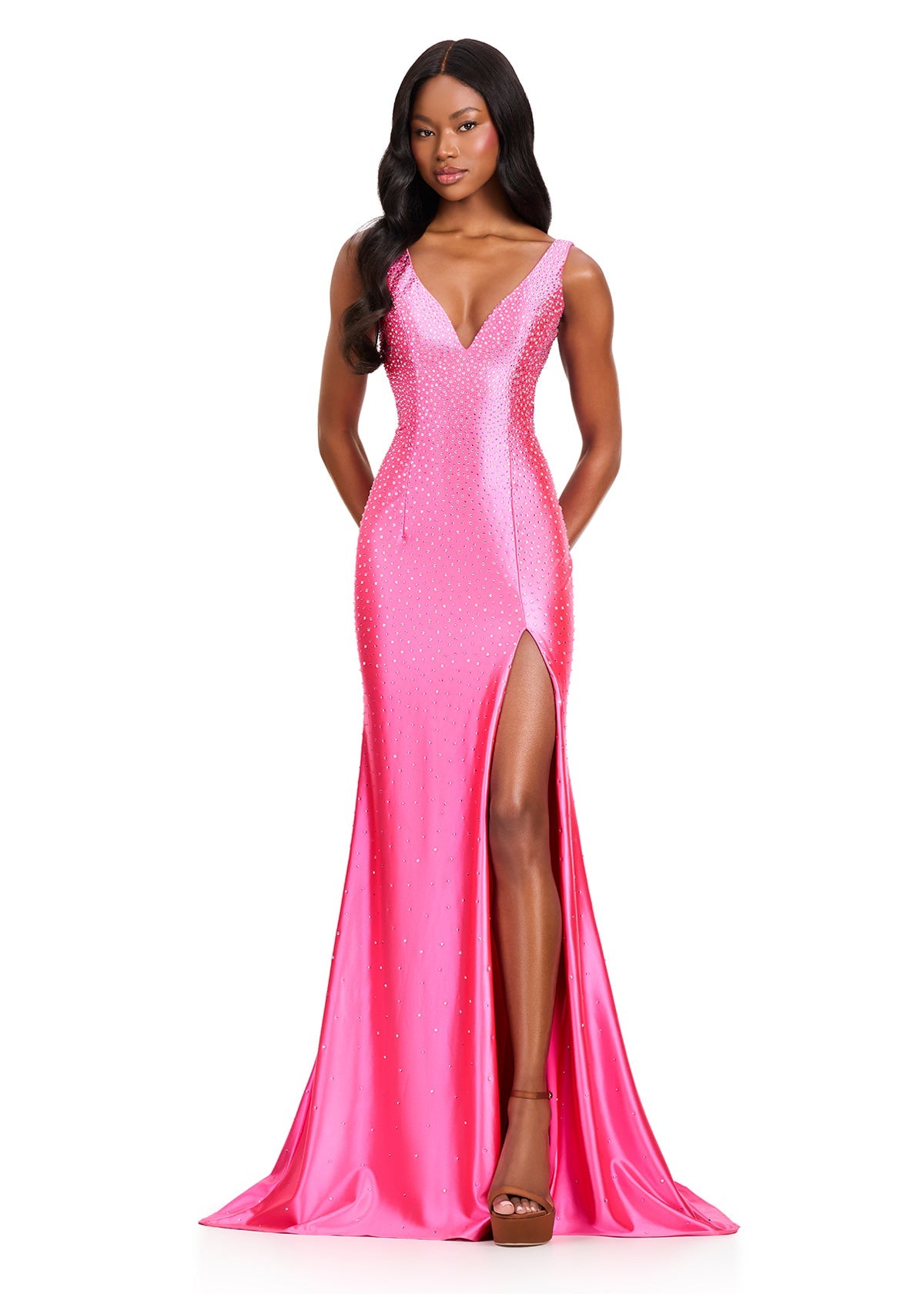 ASHLEYlauren 12419 Pink front