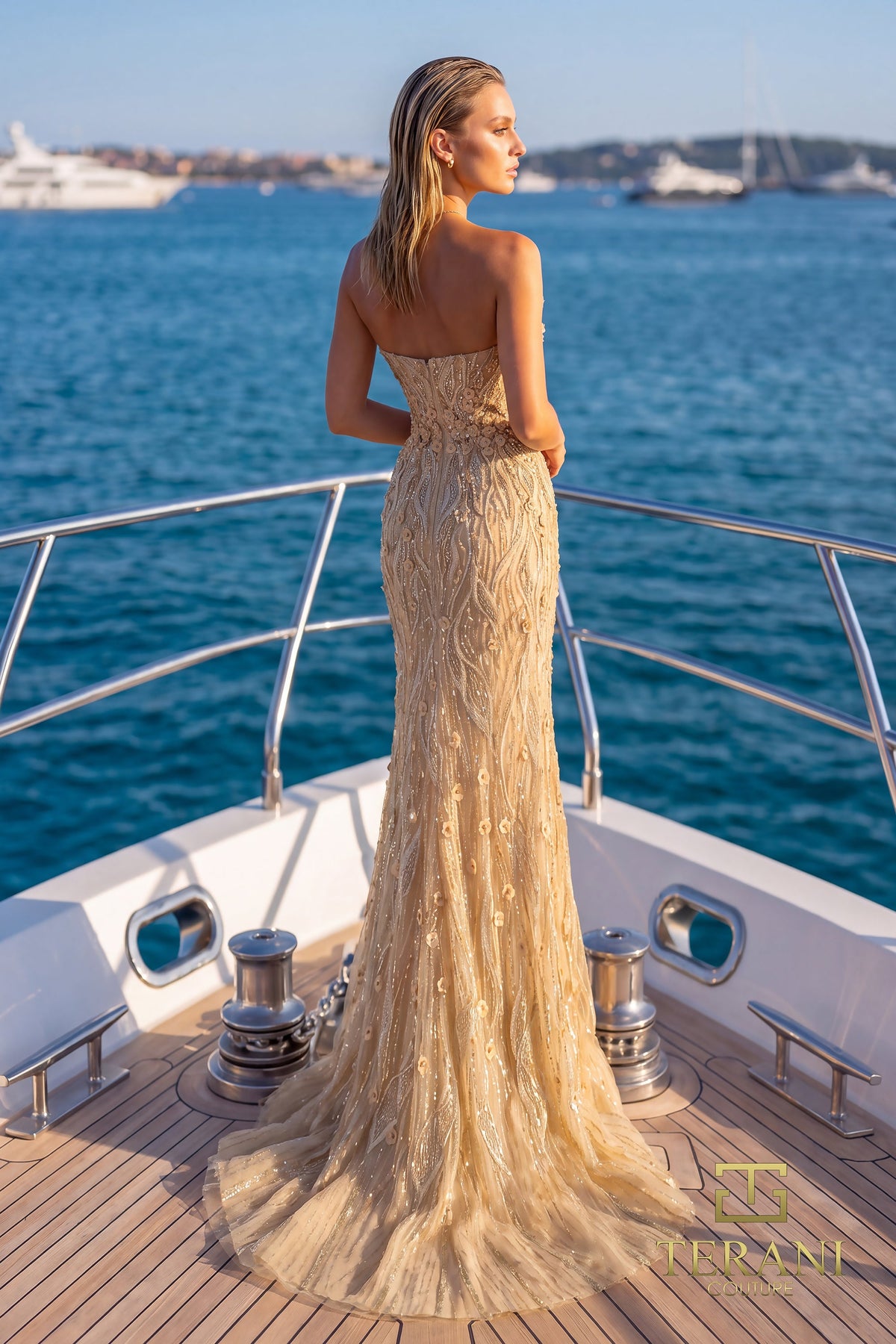 Terani Couture 242GL3248 Gold