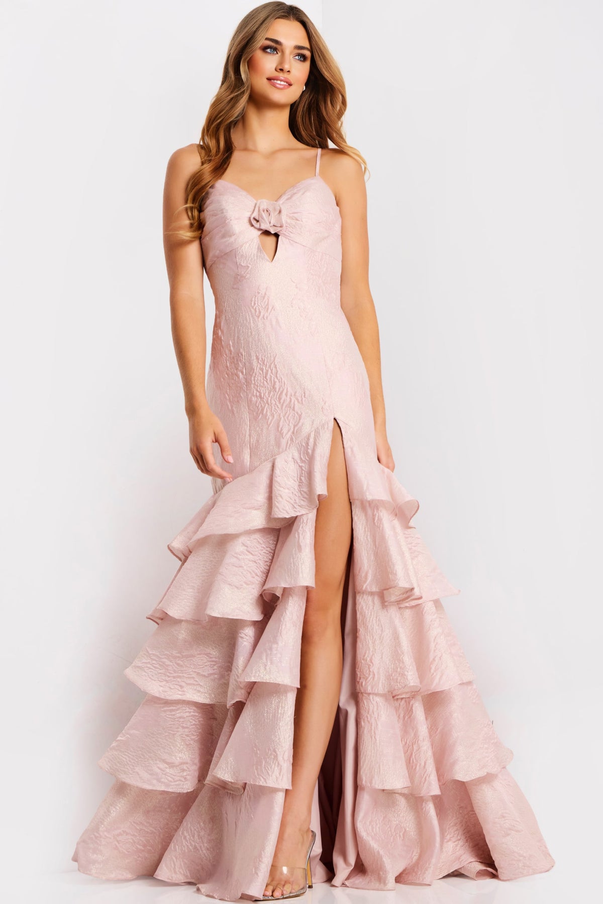 Jovani 47329 Ruffle Tiered Mermaid Prom Dress