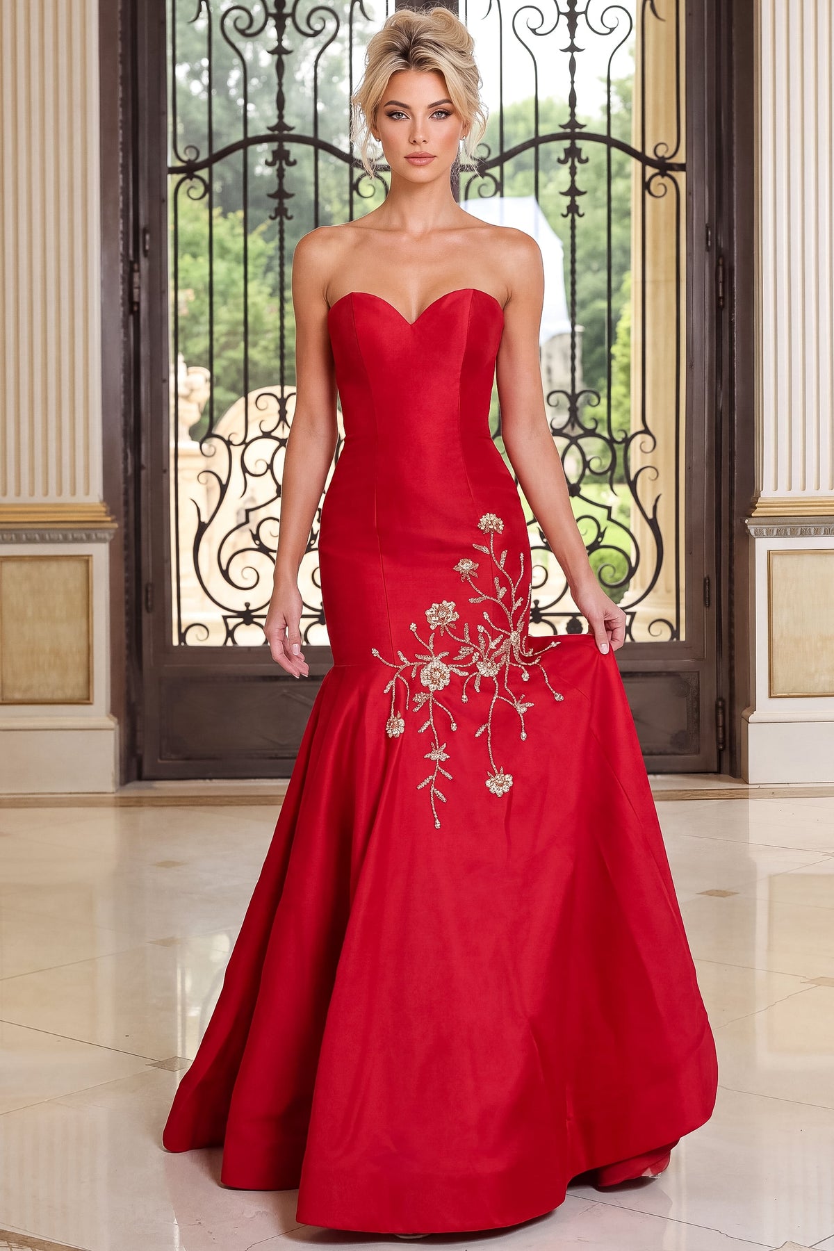 Jovani 53140 Strapless Sweetheart Mermaid Gown