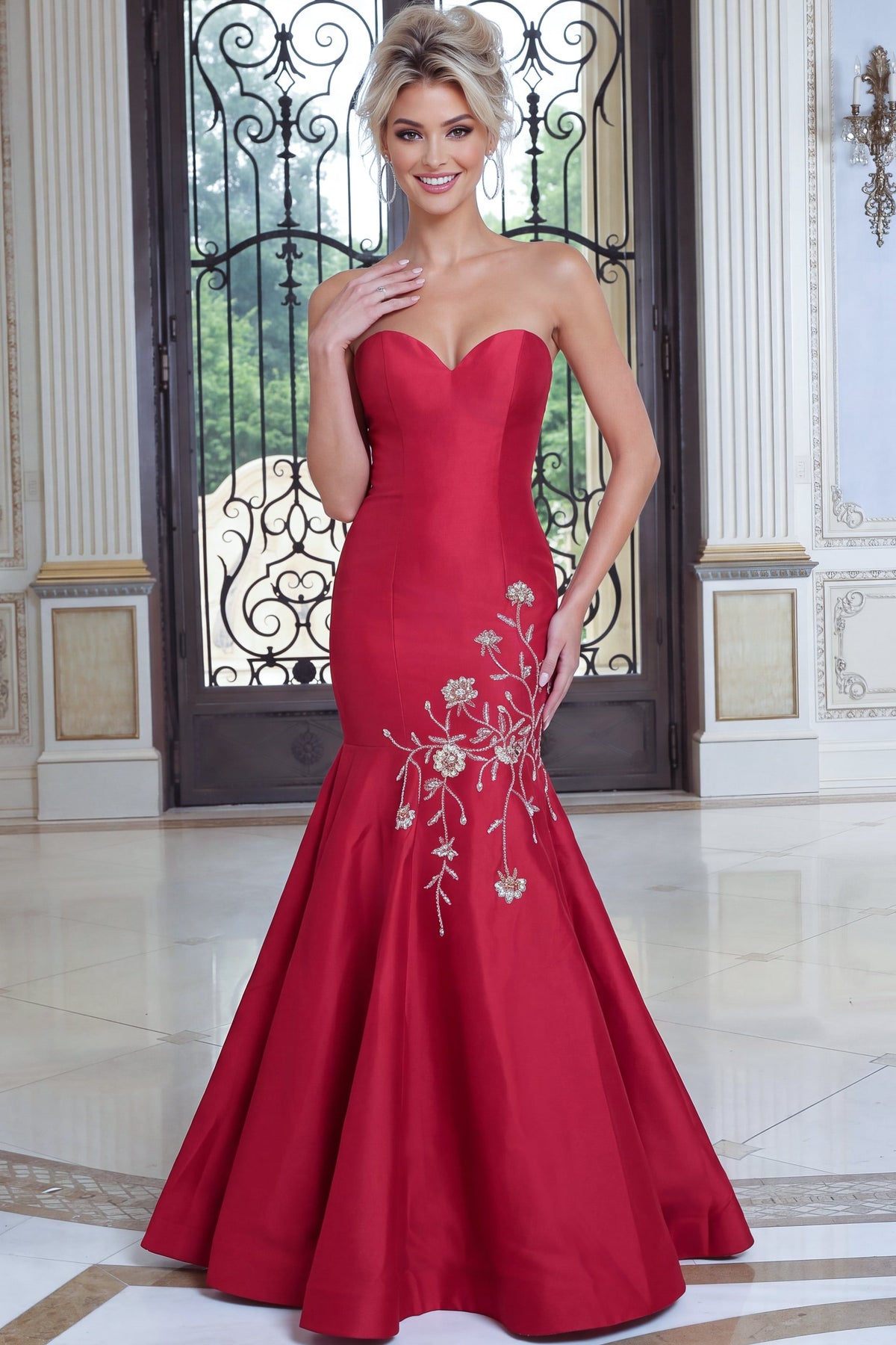 Jovani 53140 Strapless Sweetheart Mermaid Gown