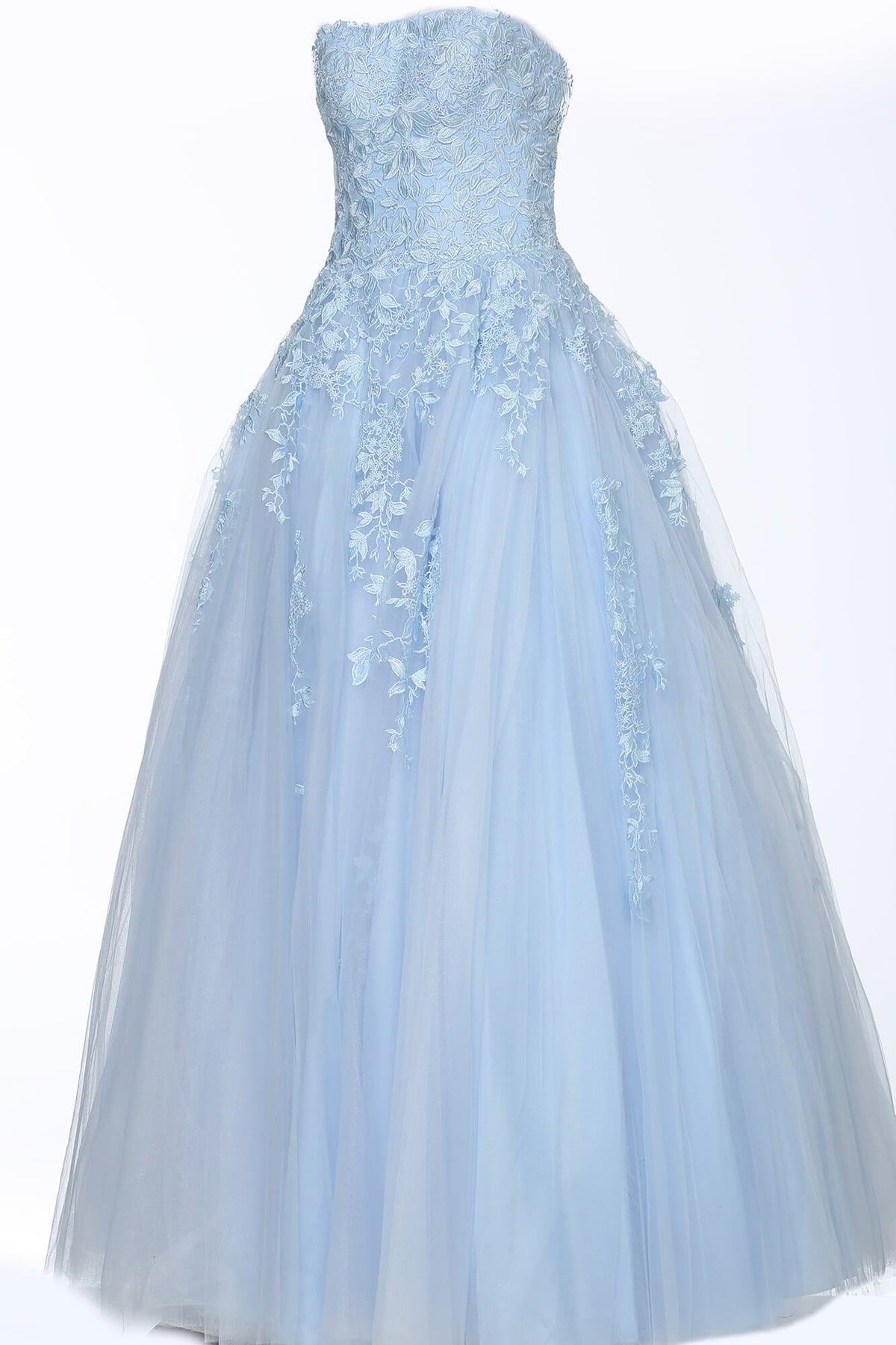 Jovani Prom Dress Jovani 1831 Strapless Embroidered Ballgown