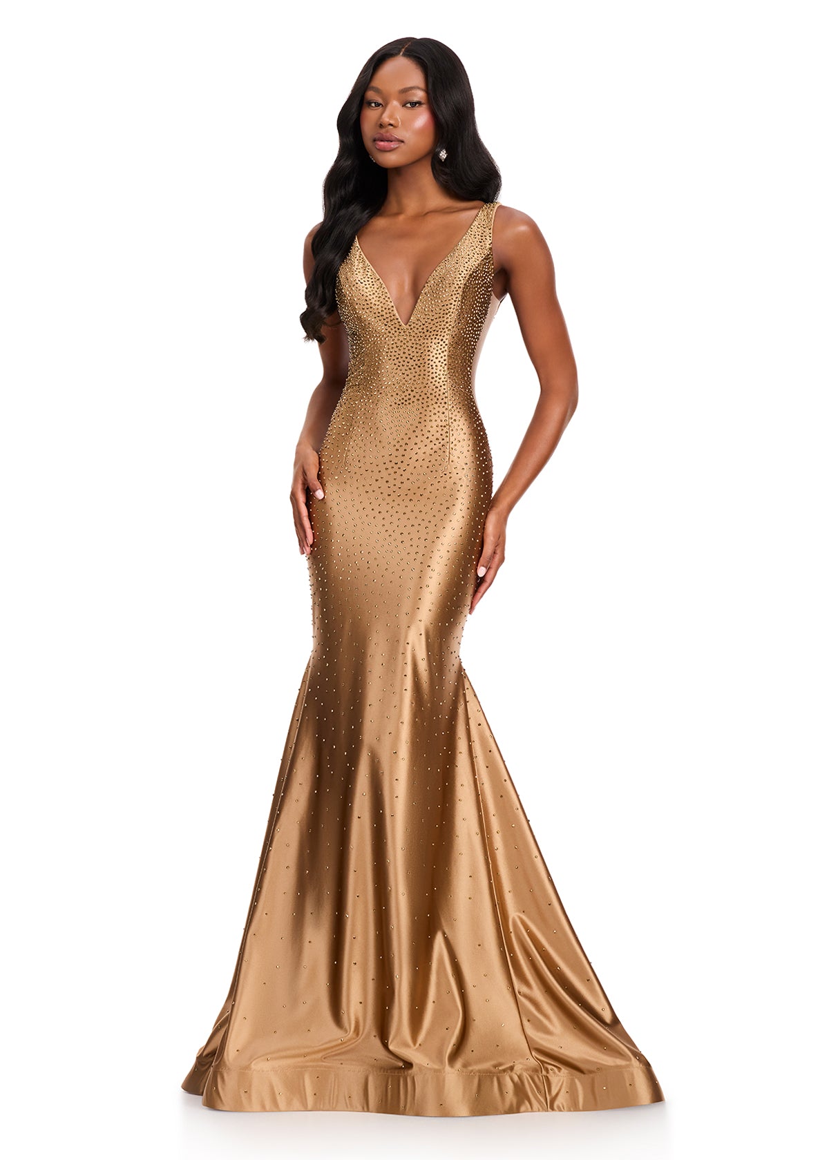 ASHLEYlauren Dress Cocoa / 00 ASHLEYlauren 12414
