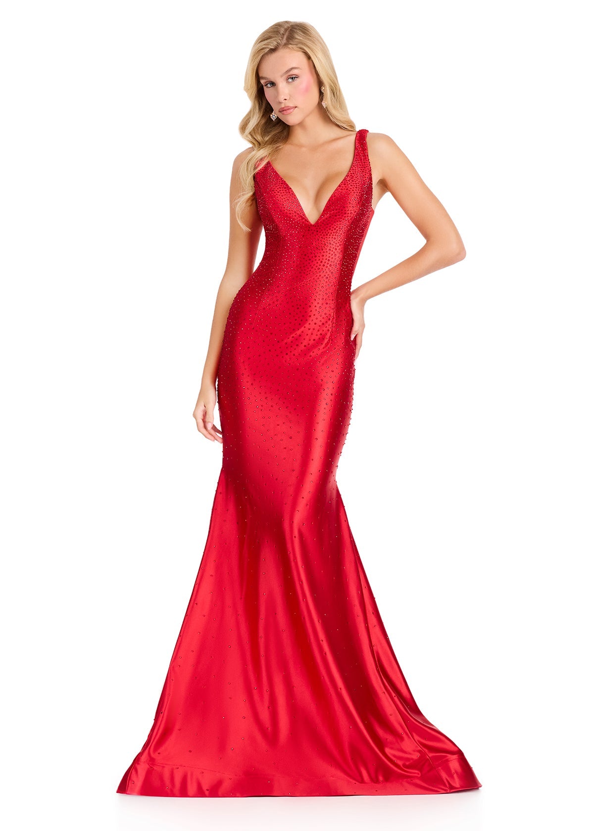 ASHLEYlauren Dress Red / 00 ASHLEYlauren 12414