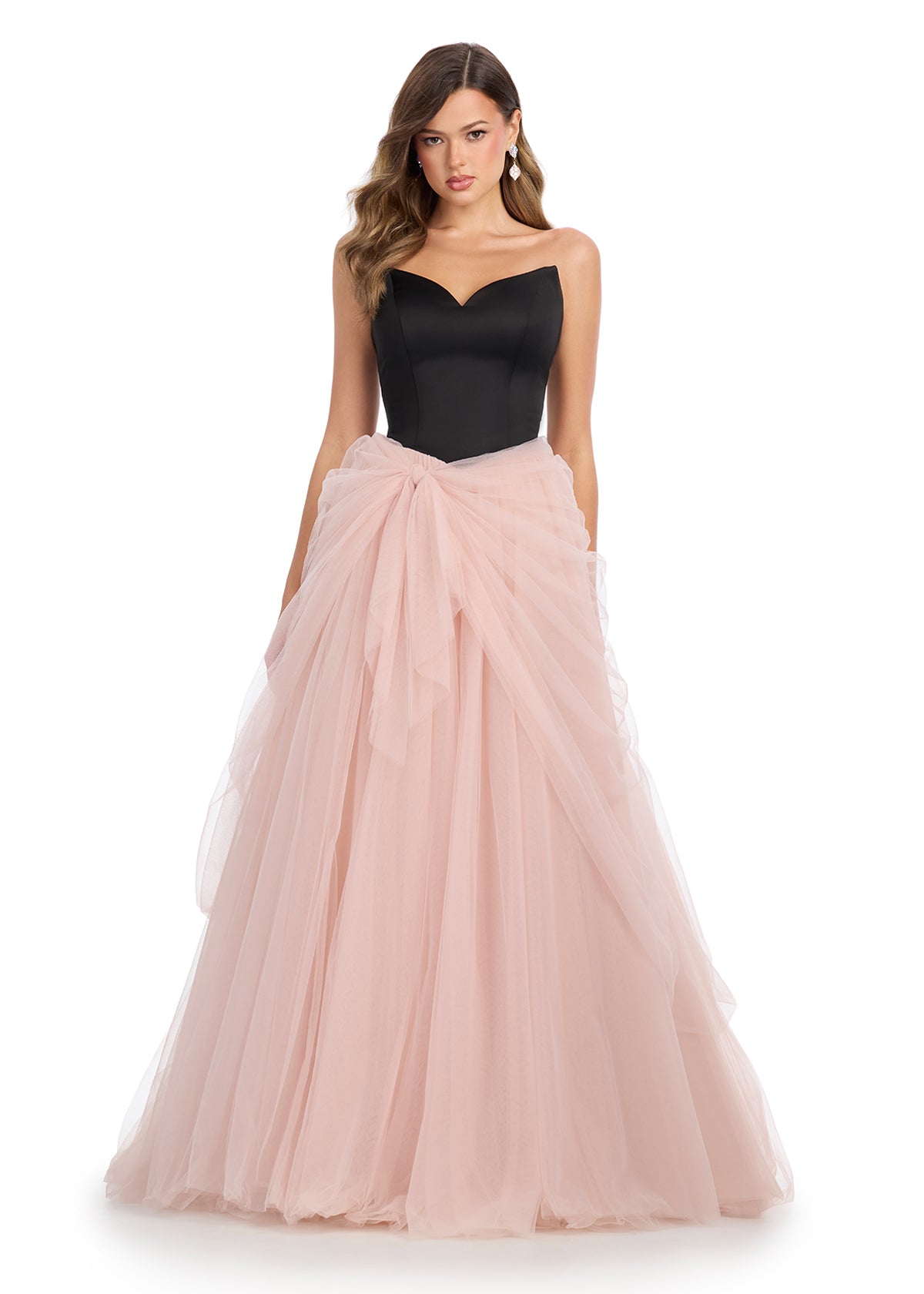 ASHLEYlauren Dresses 0 / Black/Blush ASHLEYlauren 11984