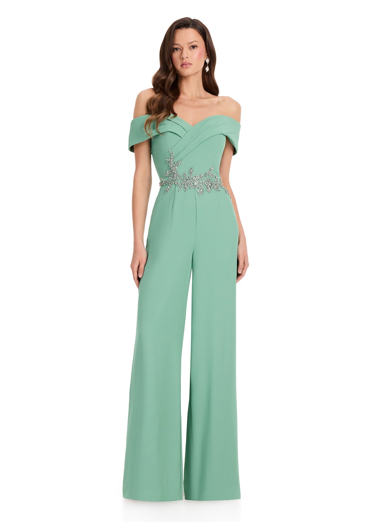 ASHLEYlauren Dresses 0 / Sage ASHLEYlauren E12384