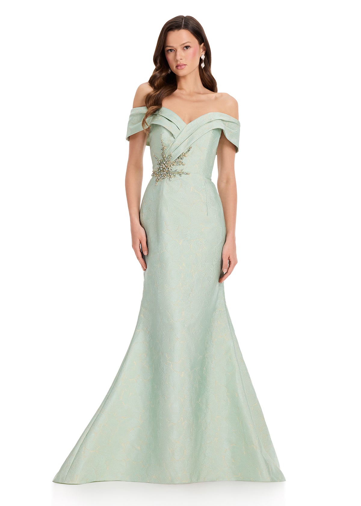 ASHLEYlauren Dresses 0 / Seaglass ASHLEYlauren E12383