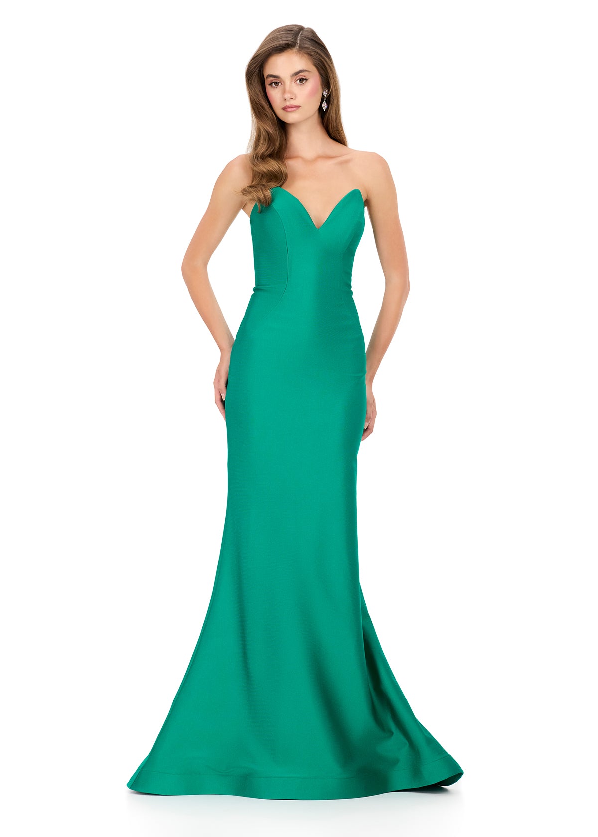ASHLEYlauren Dresses 00 / Emerald ASHLEYlauren 12164