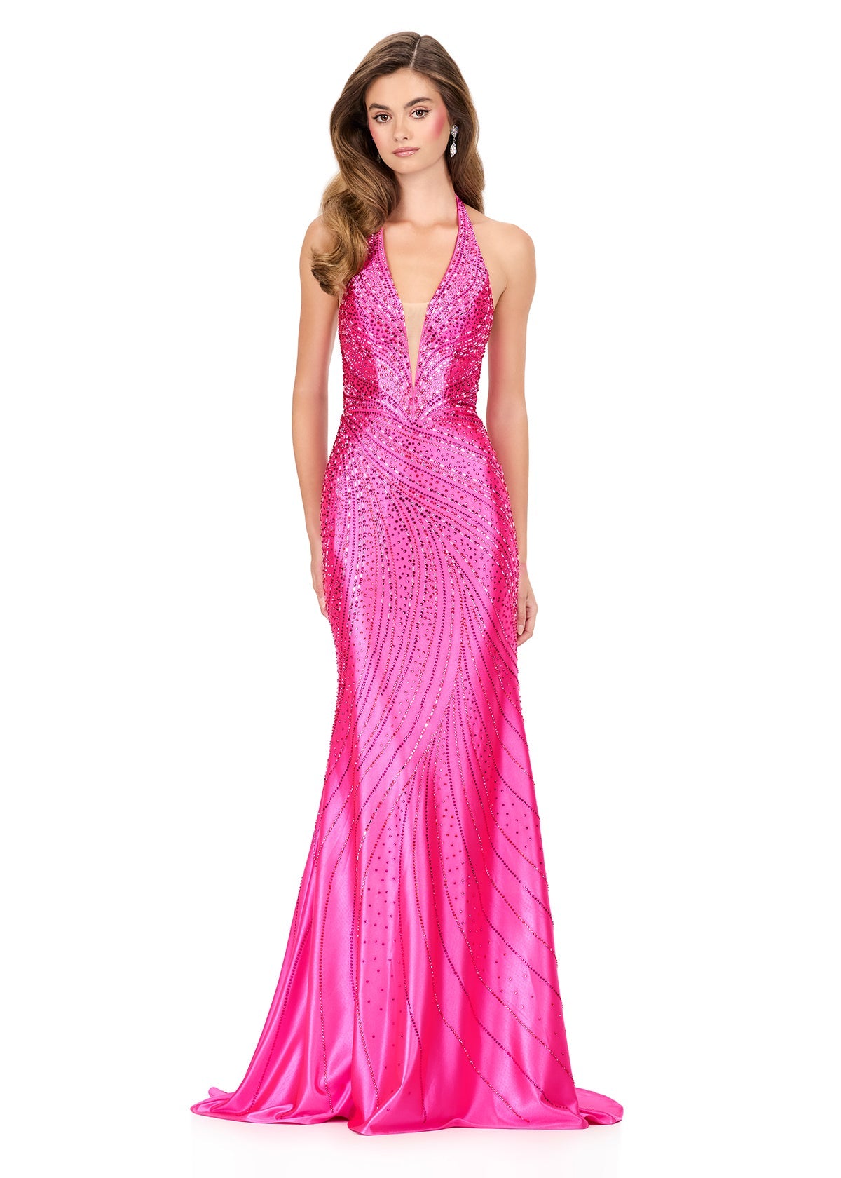 ASHLEYlauren Dresses 00 / Fuchsia ASHLEYlauren 12206