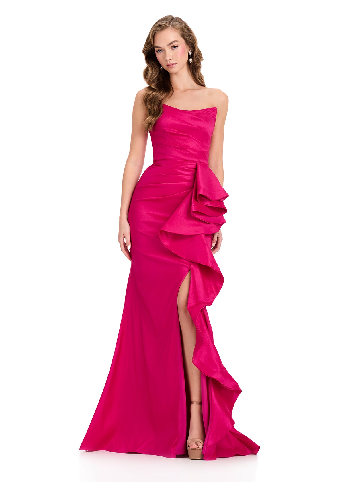 ASHLEYlauren Dresses 00 / Fuchsia ASHLEYlauren 12408
