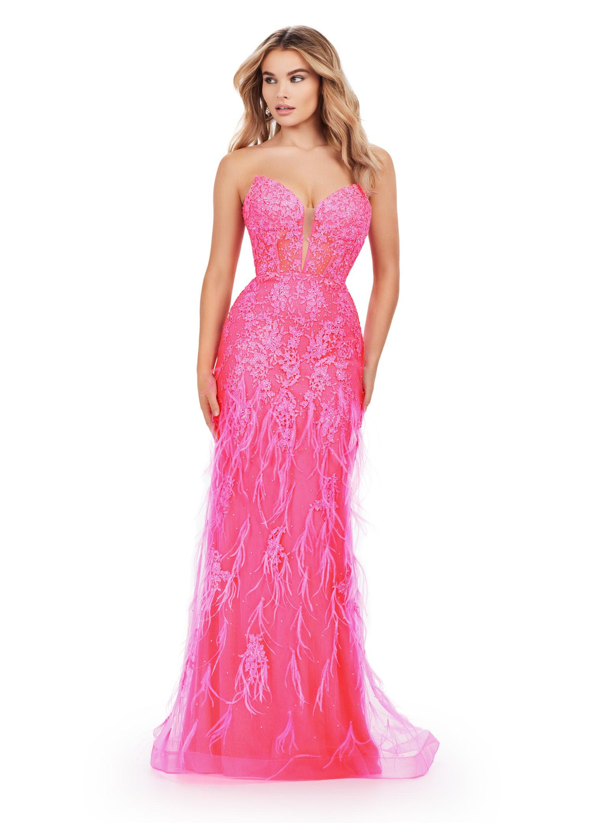ASHLEYlauren Dresses 00 / Hot Pink ASHLEYlauren 11483