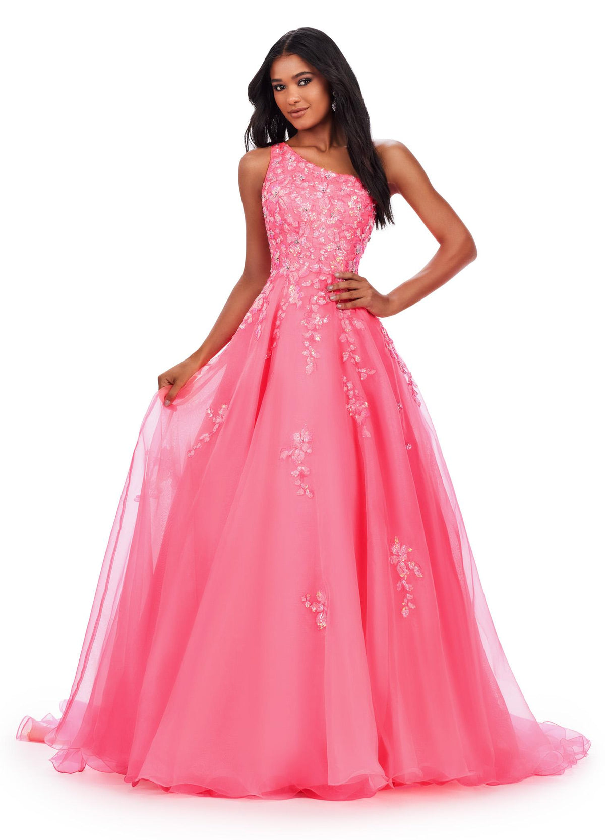 ASHLEYlauren Dresses 00 / Hot Pink ASHLEYlauren 11573