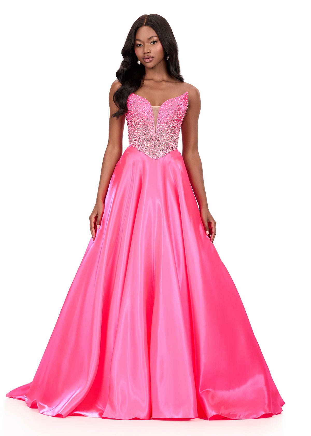 ASHLEYlauren Dresses 00 / Hot Pink ASHLEYlauren 12198