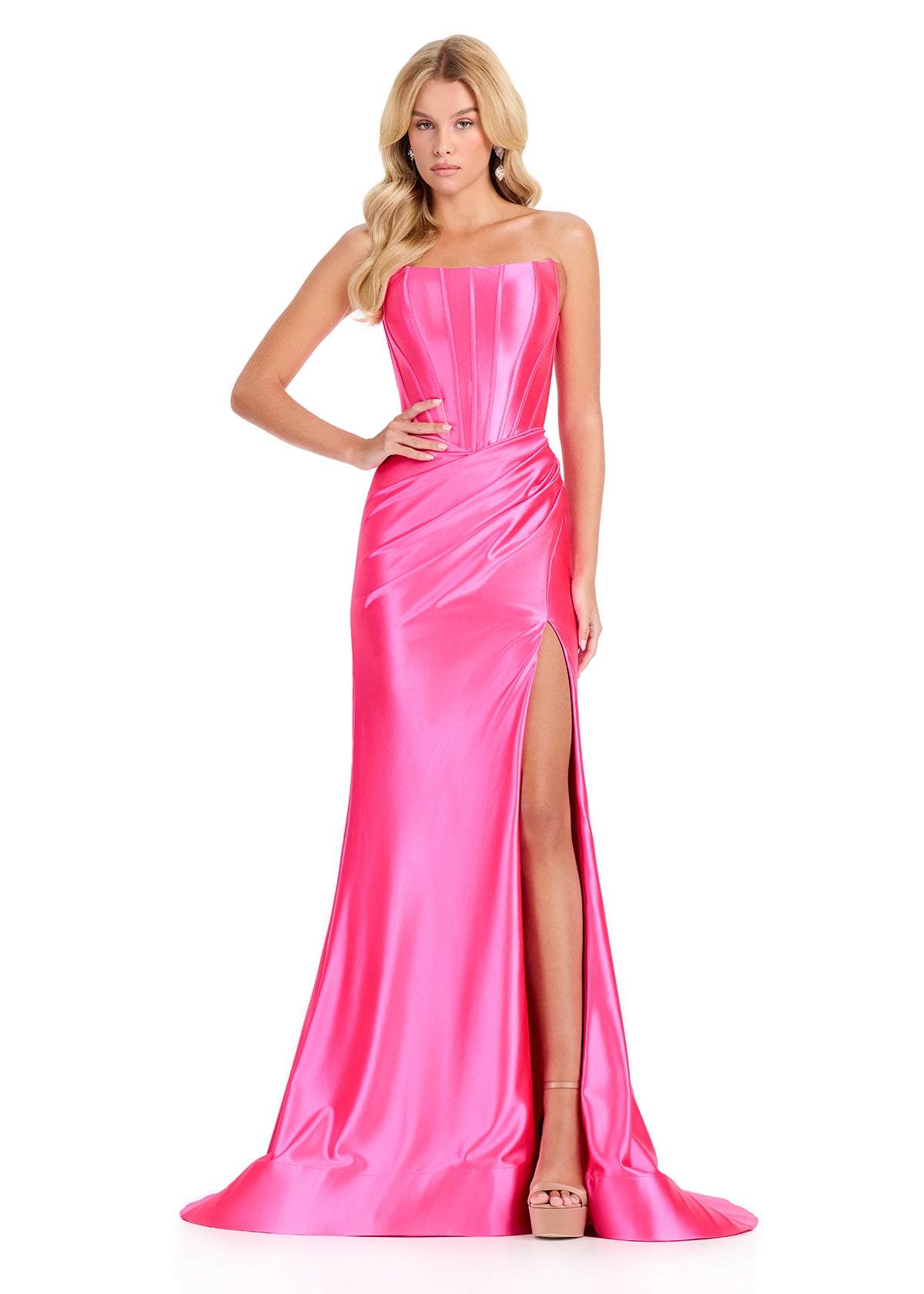 ASHLEYlauren Dresses 00 / Hot Pink ASHLEYlauren 12432
