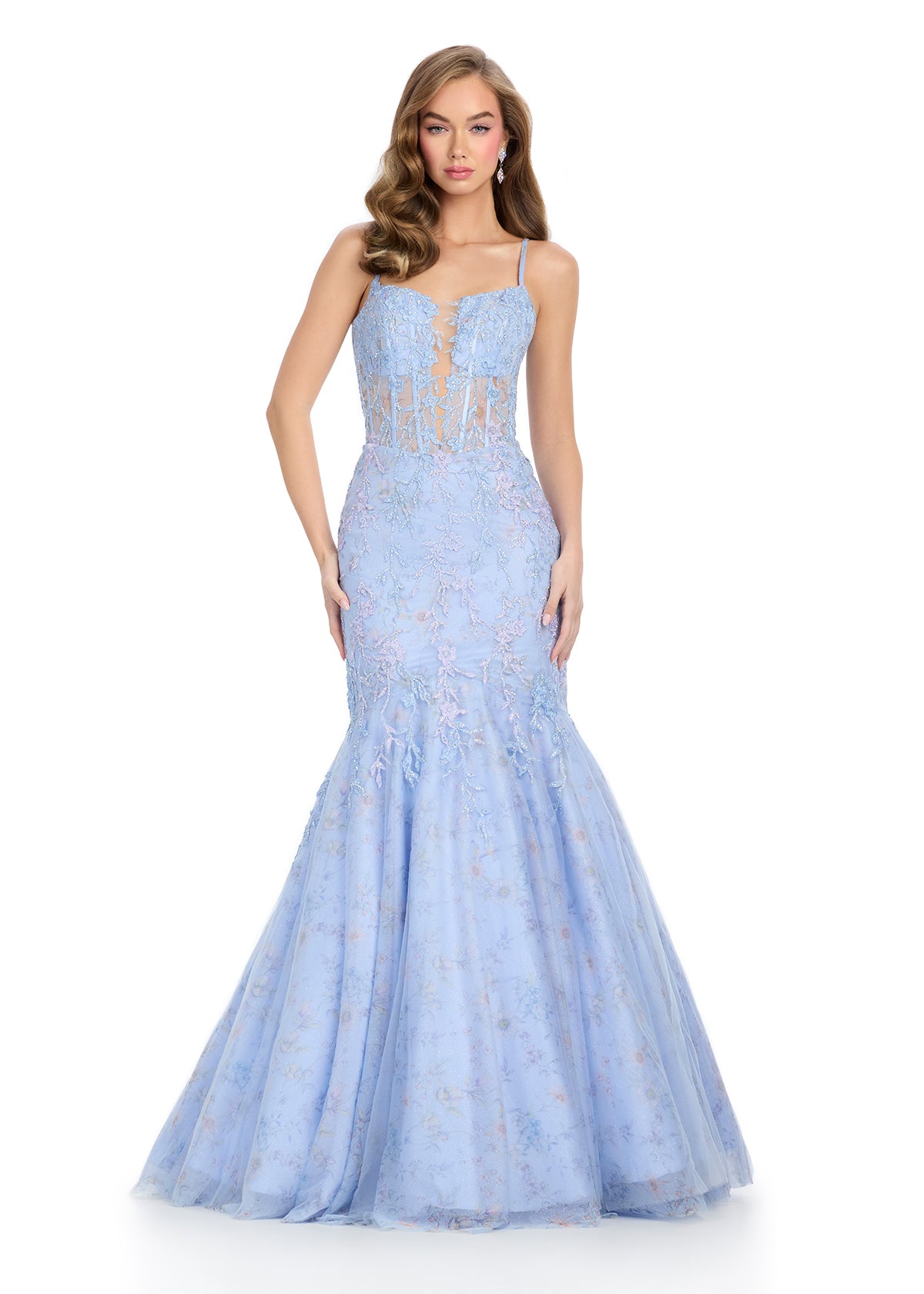 ASHLEYlauren Dresses 00 / Periwinkle ASHLEYlauren 11848