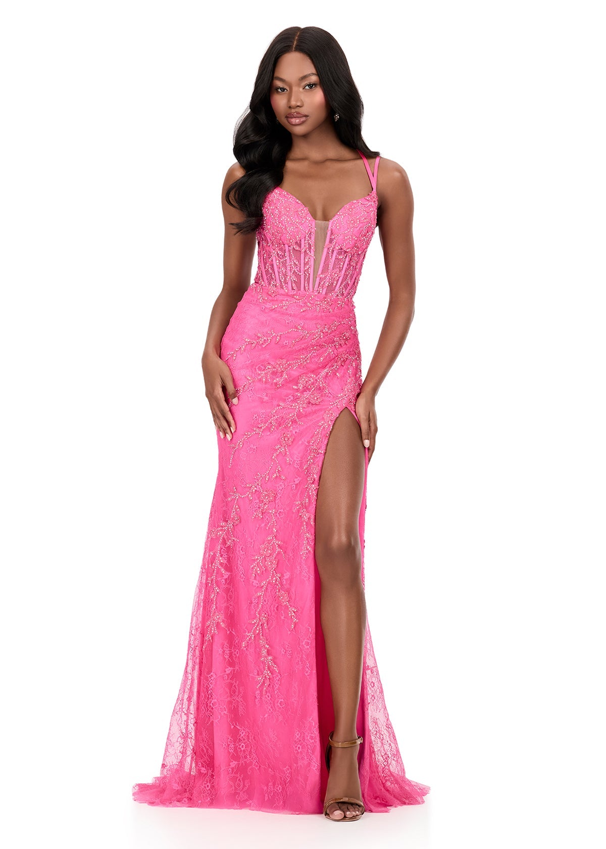 ASHLEYlauren Dresses 00 / Pink ASHLEYlauren 12189