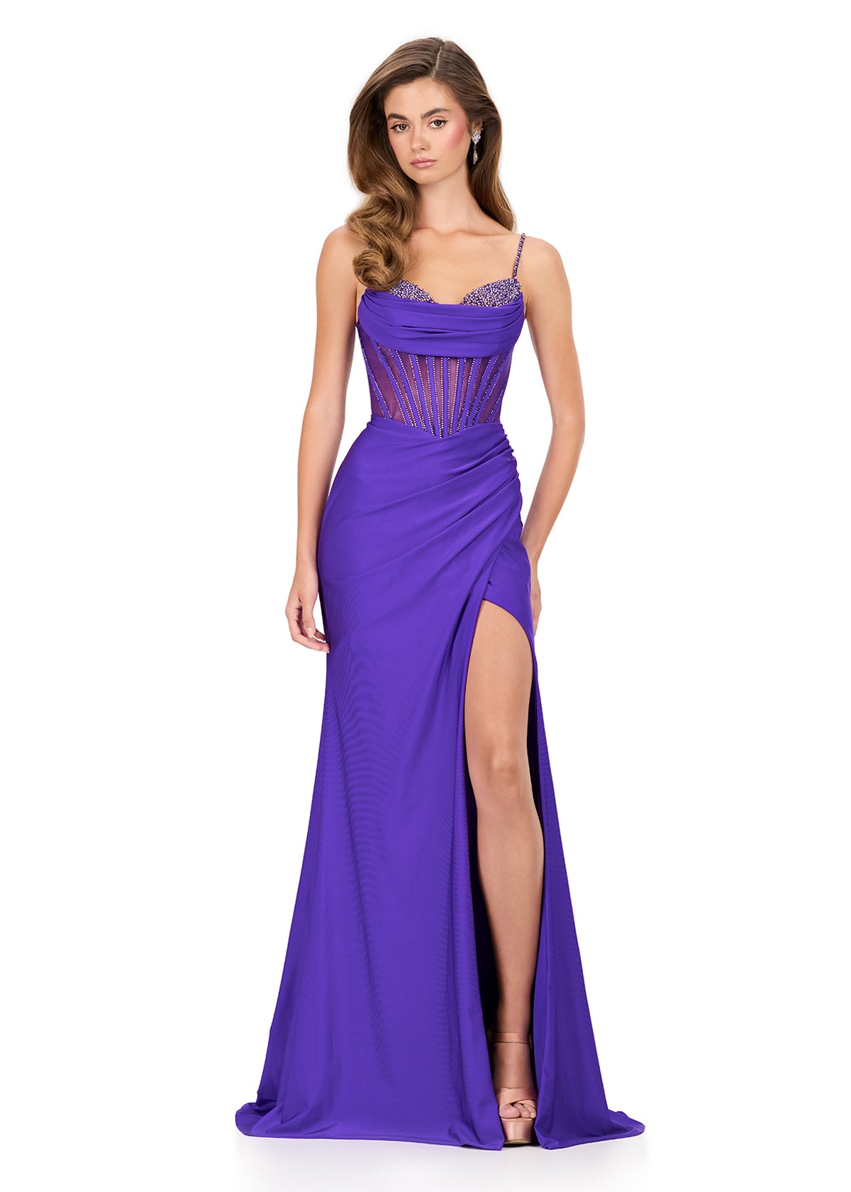 ASHLEYlauren Dresses 00 / Purple ASHLEYlauren 12173