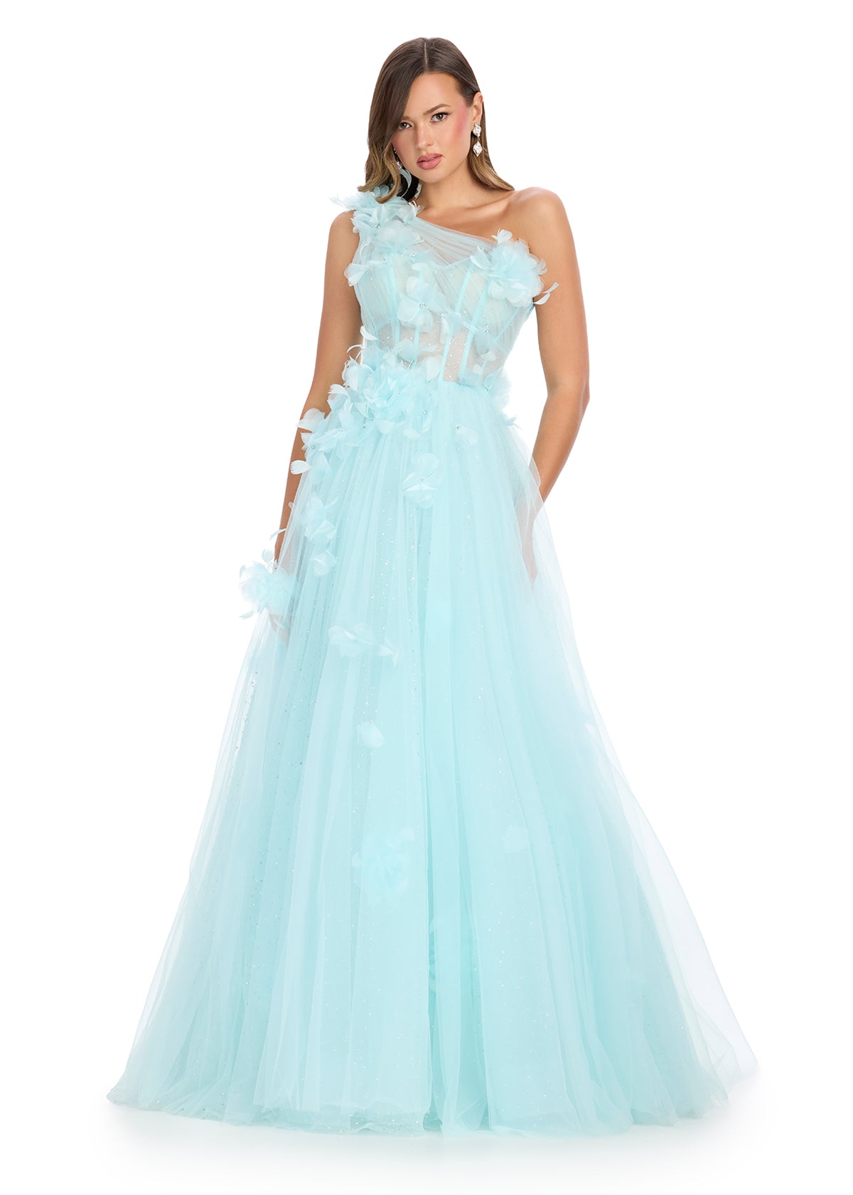 ASHLEYlauren Dresses 00 / Sky ASHLEYlauren 11843
