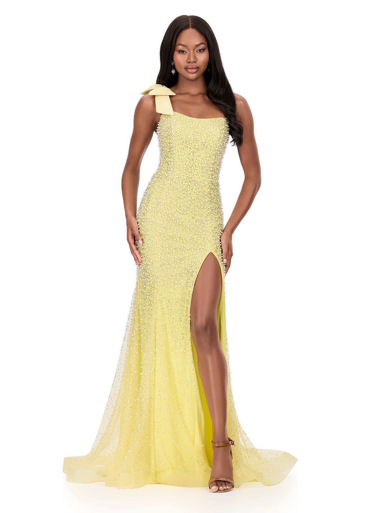ASHLEYlauren Dresses 00 / Yellow ASHLEYlauren 12157
