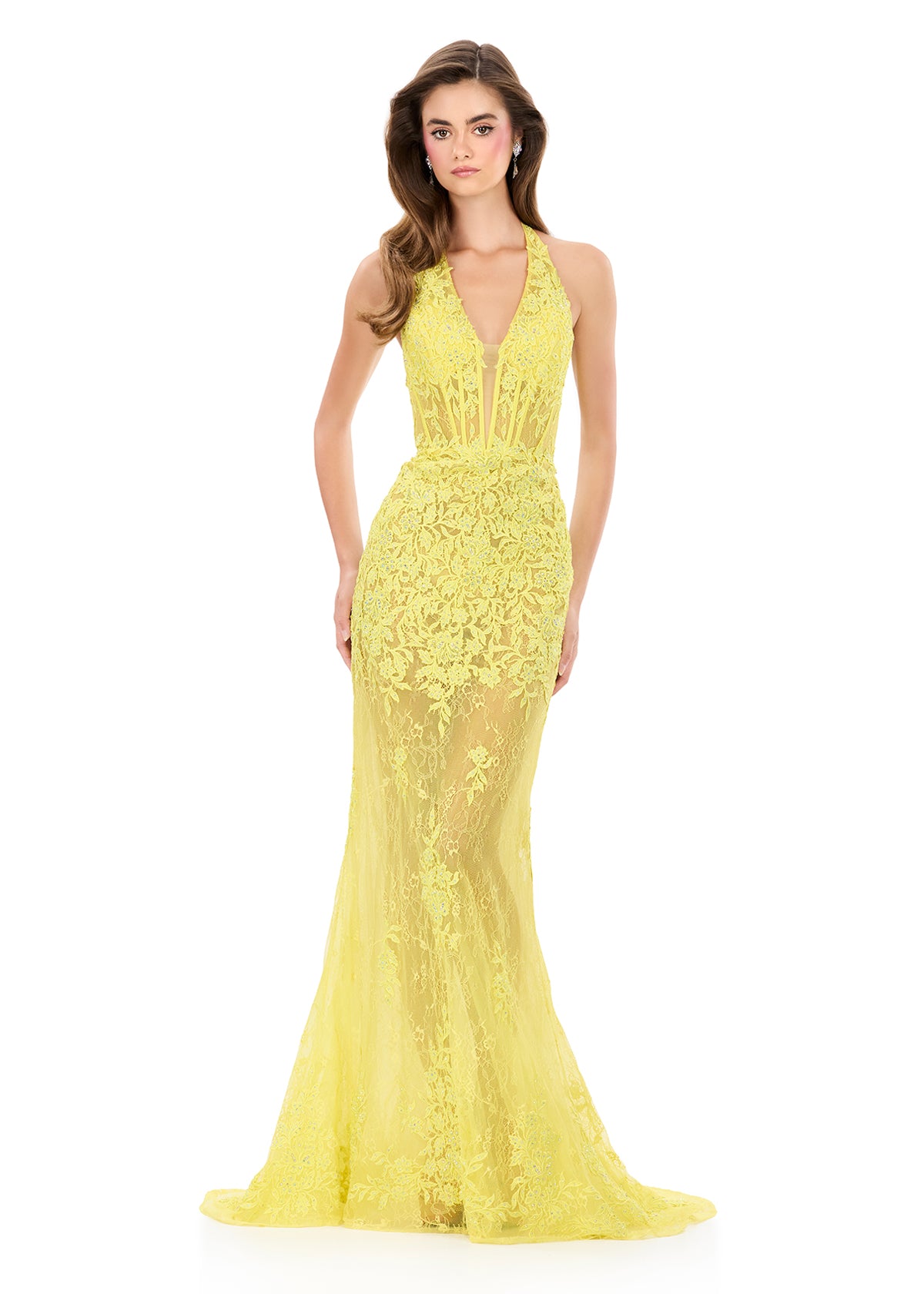 ASHLEYlauren Dresses 00 / Yellow ASHLEYlauren 12255