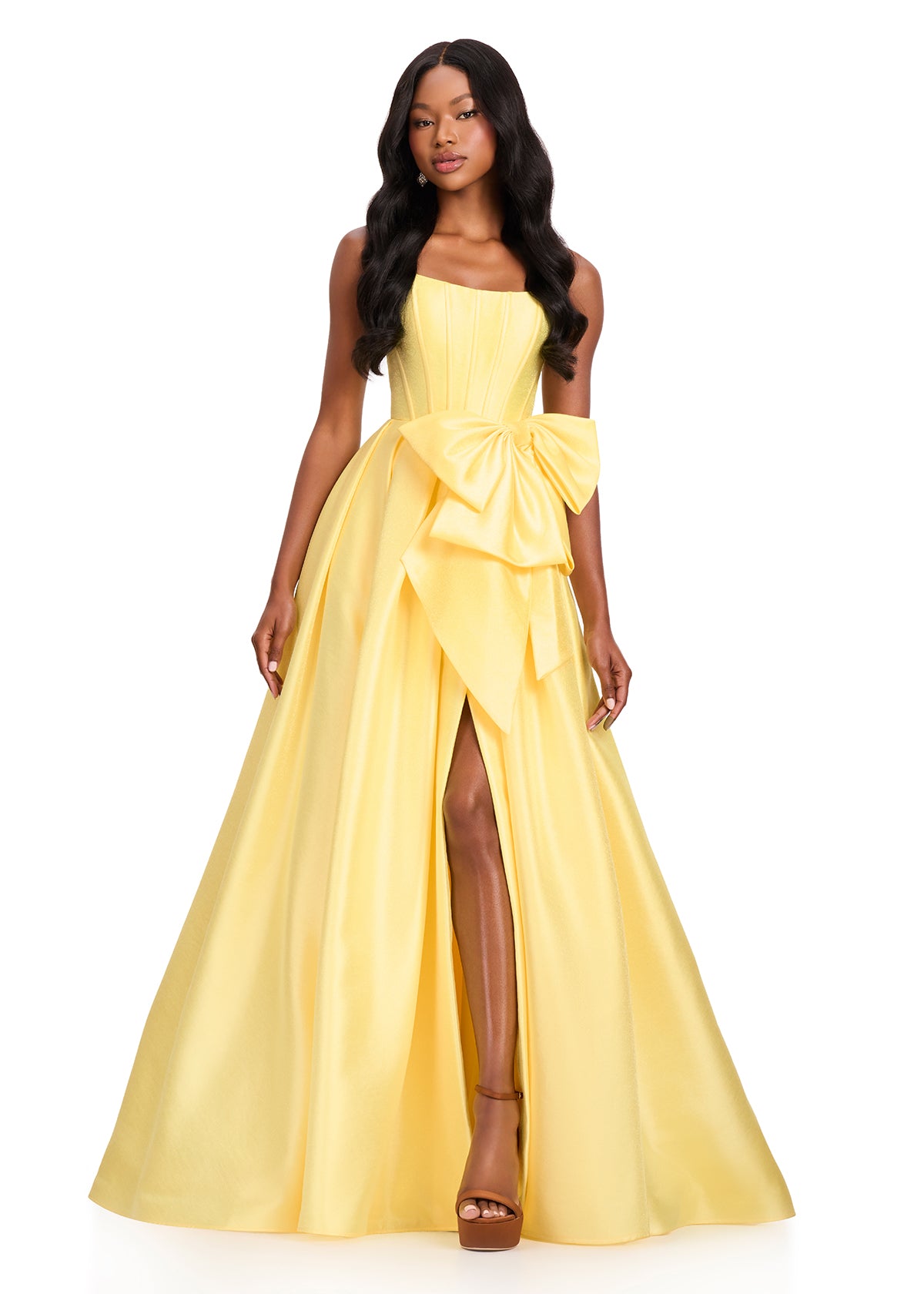 ASHLEYlauren Dresses 00 / Yellow ASHLEYlauren 12388