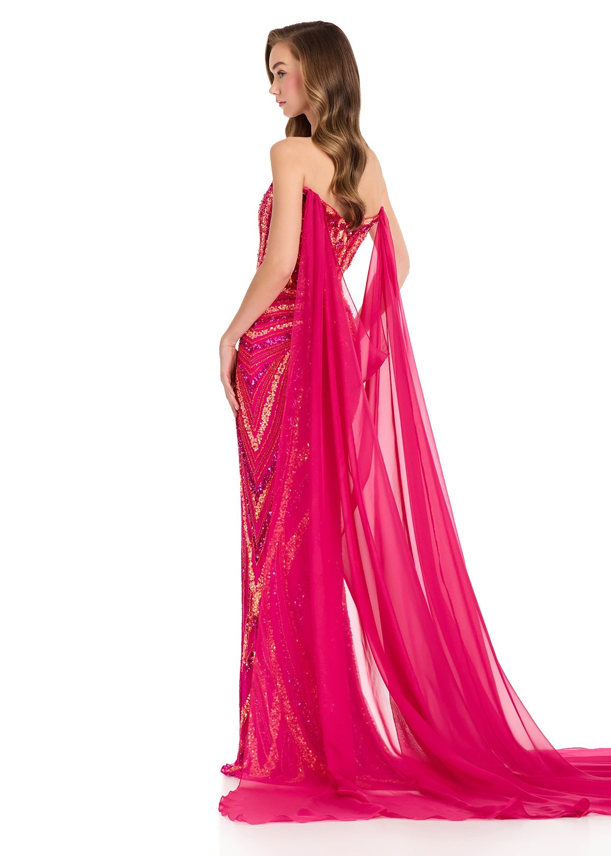 ASHLEYlauren Dresses One Size / Fuchsia ASHLEYlauren 1868