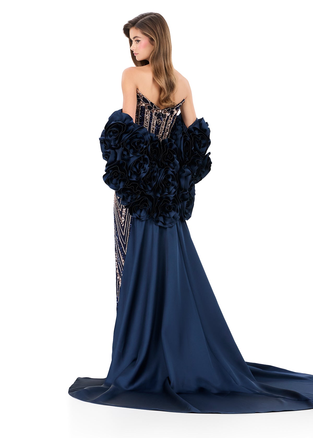 ASHLEYlauren Dresses One Size / Navy ASHLEYlauren 12040