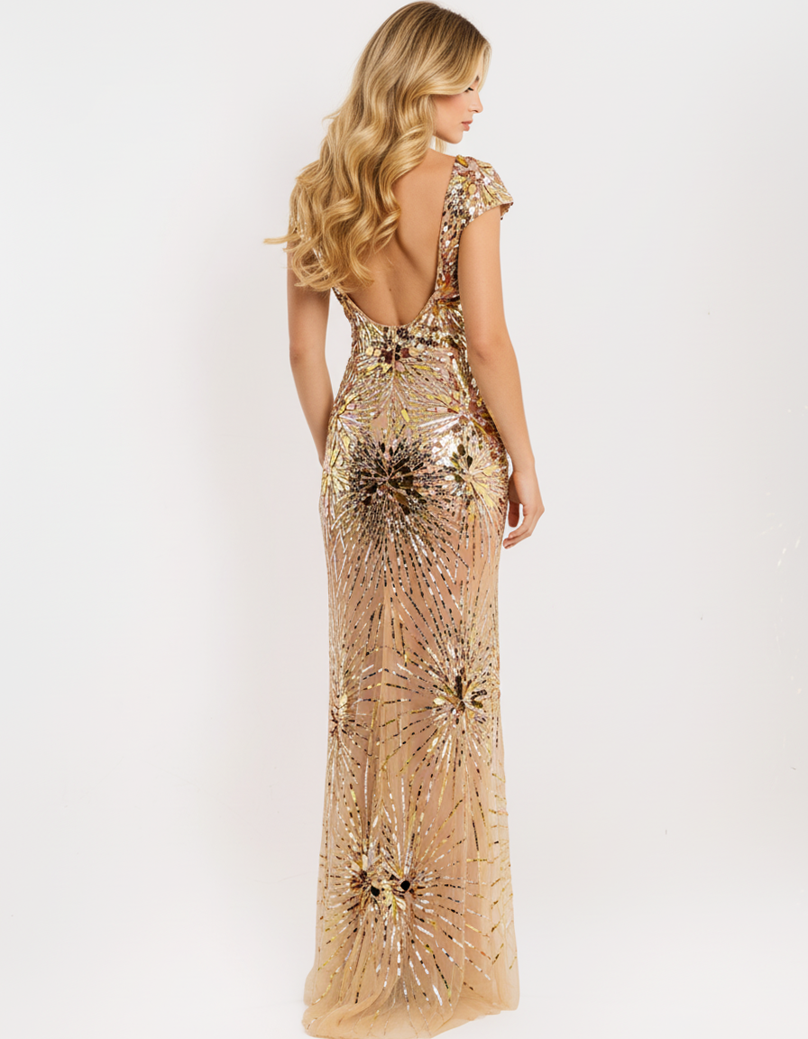Jovani 48051 Sequin Embellished Gown