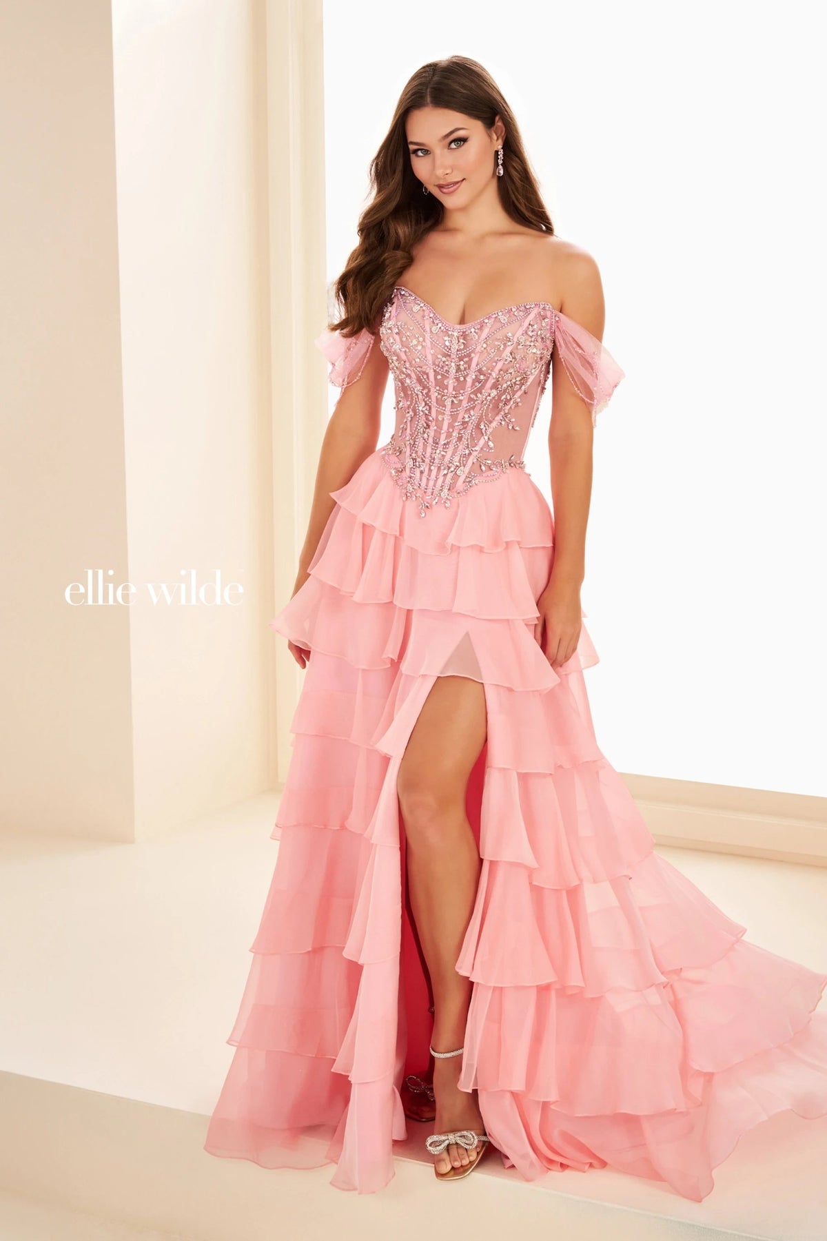 Ellie Wilde Prom Dress Candy Pink / 00 Ellie Wilde EW37018