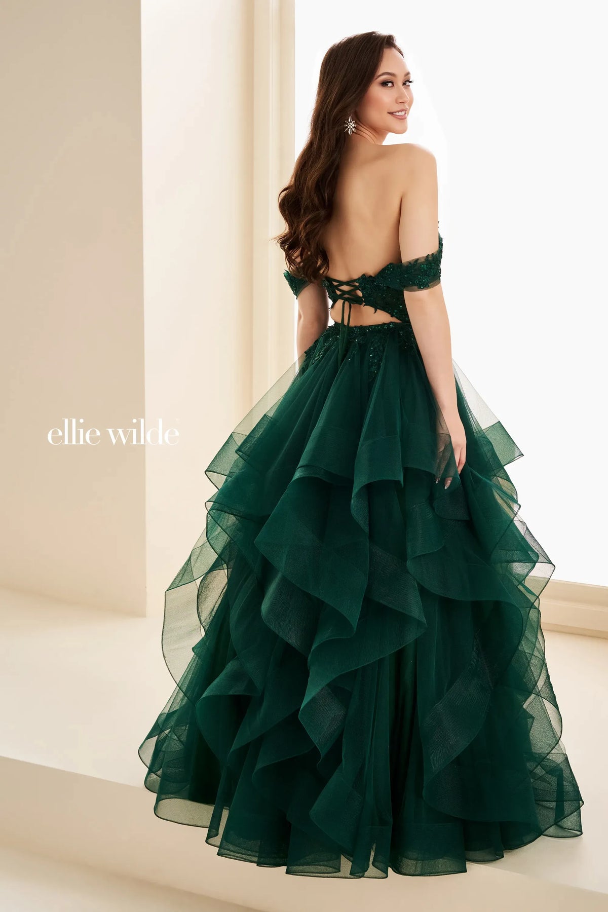 Ellie Wilde Prom Dress Emerald / 00 Ellie Wilde EW37201