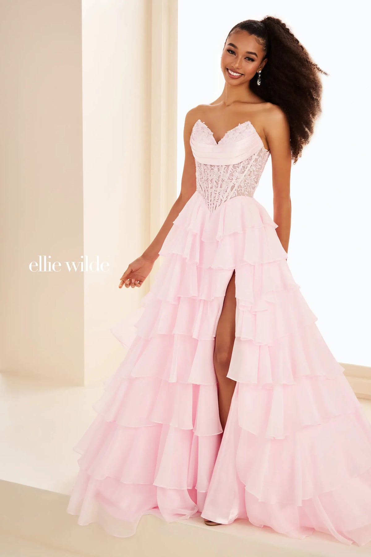 Ellie Wilde Prom Dress Fairy Pink / 00 Ellie Wilde EW37115