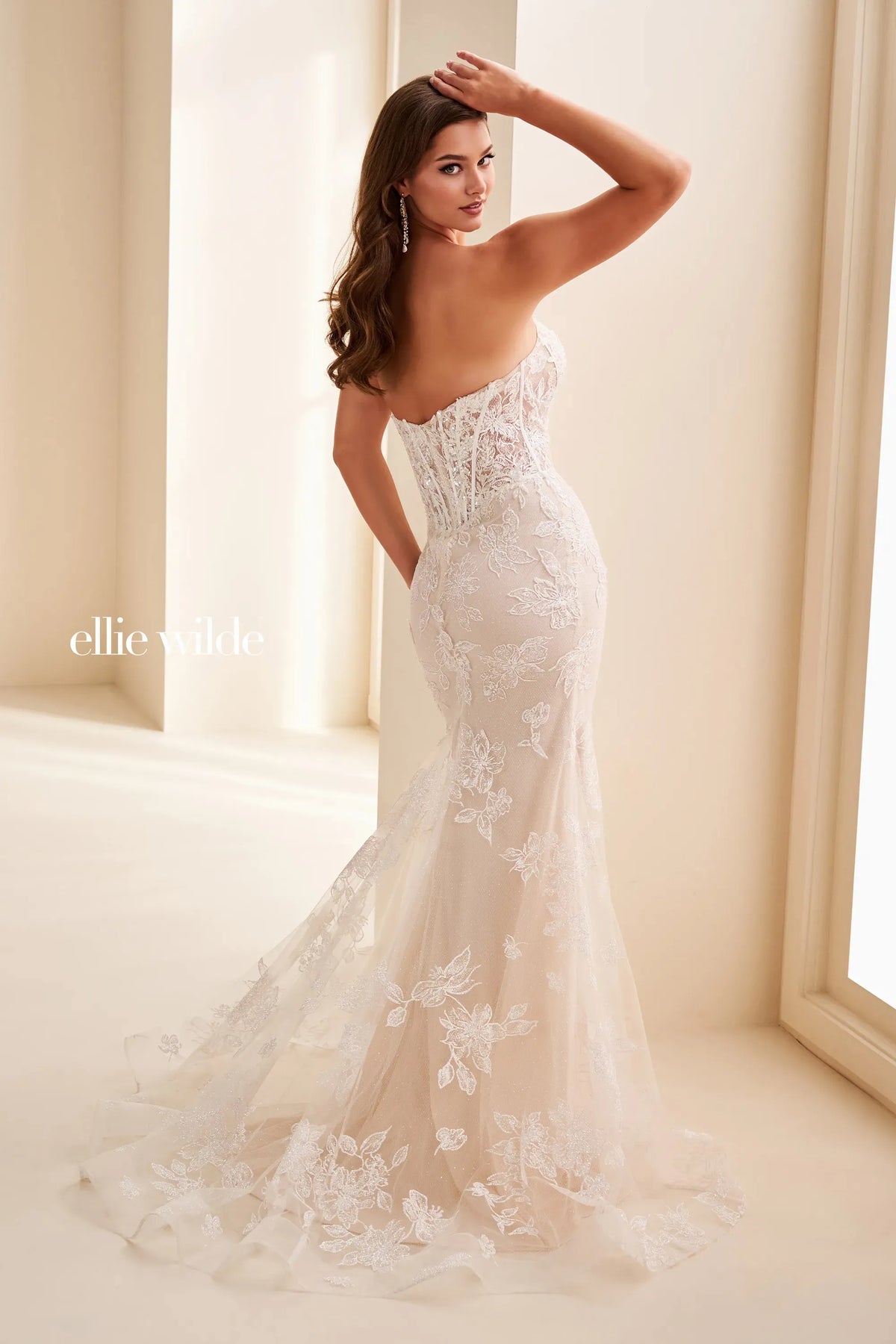 Ellie Wilde Prom Dress Ivory/Sand / 00 Ellie Wilde EW37083
