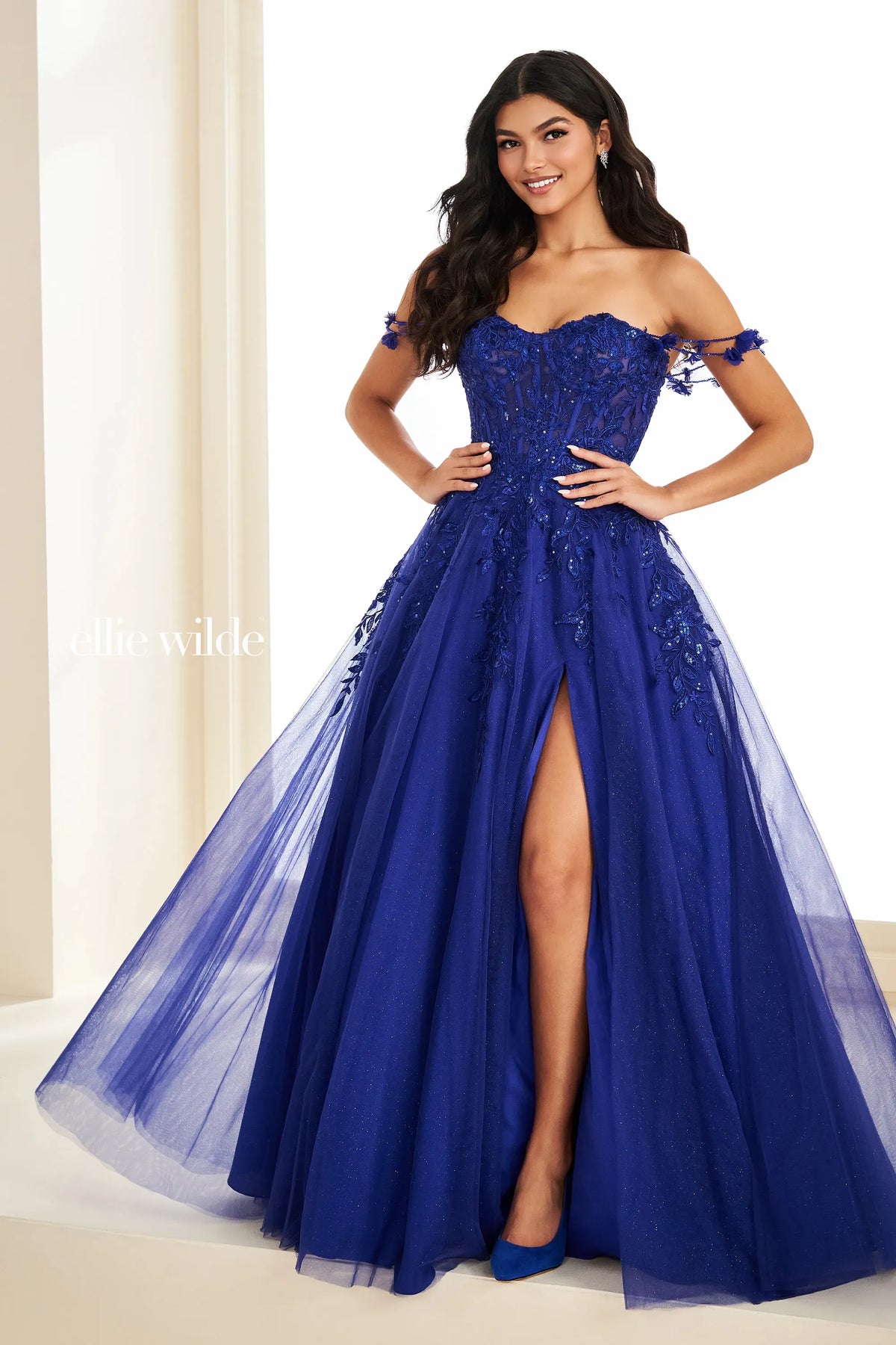 Ellie Wilde Prom Dress Royal Blue / 00 Ellie Wilde EW37208