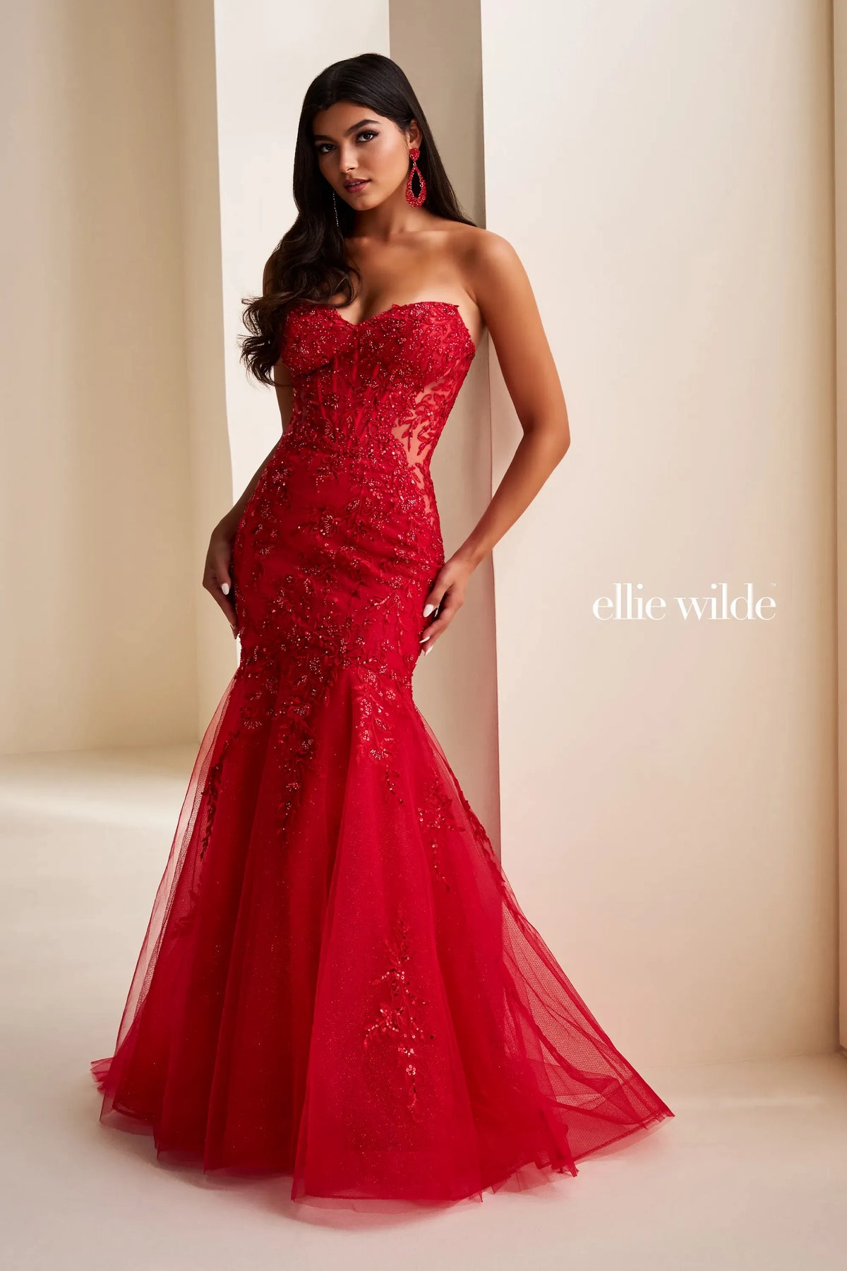 Ellie Wilde Prom Dress Ruby / 00 Ellie Wilde EW37085