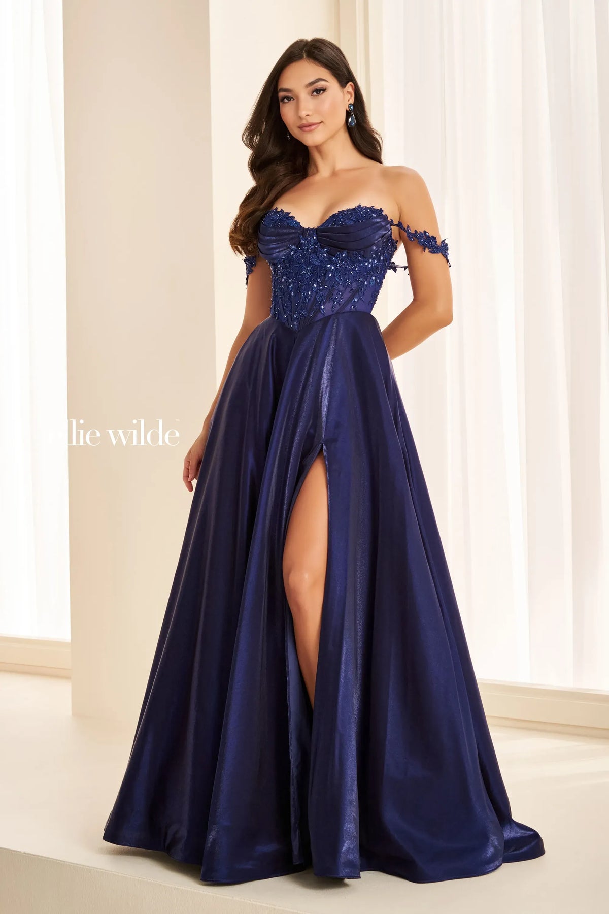 Ellie Wilde Prom Dress Sapphire Ellie Wilde EW38218