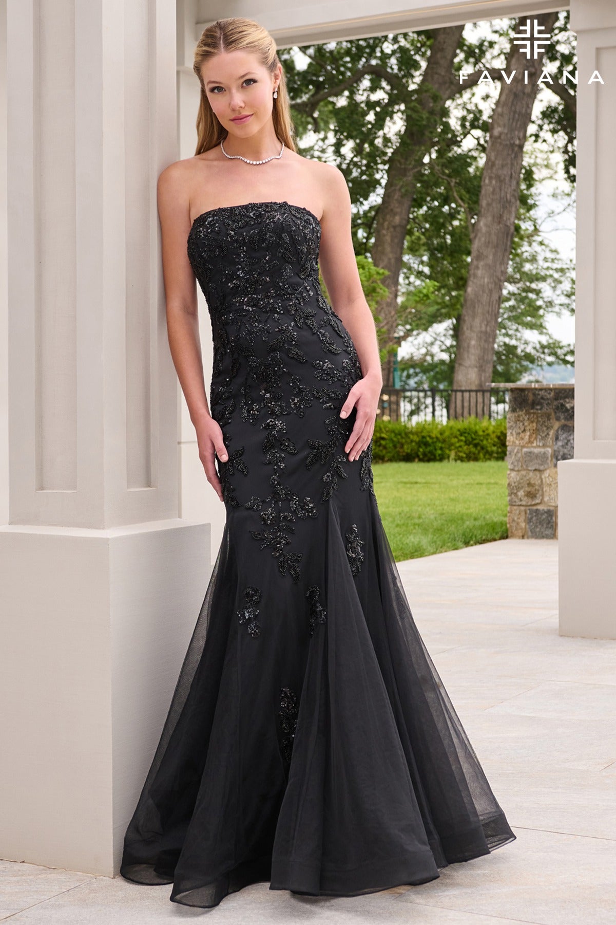 Faviana Prom Dress 00 / Black Faviana 11643 Dress