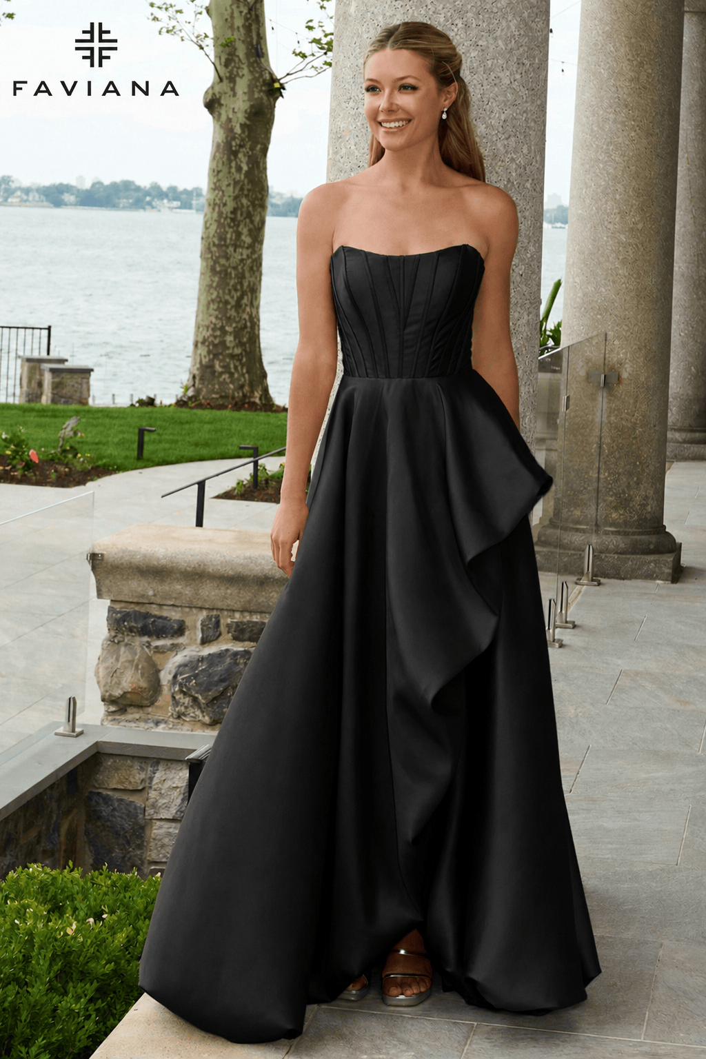 Faviana Prom Dress 00 / Black Faviana E11671 Dress