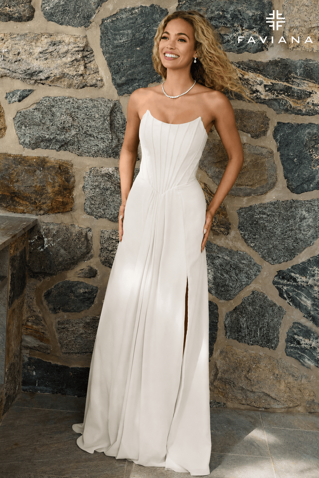 Faviana Prom Dress 00 / Ivory Faviana 11672 Dress