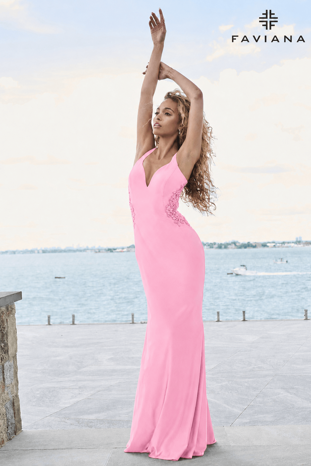 Faviana Prom Dress 00 / Light Pink Faviana 11655 Dress