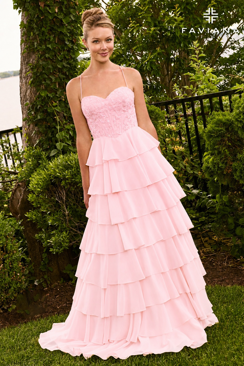 Faviana Prom Dress 00 / Light Pink Faviana 11665 Dress