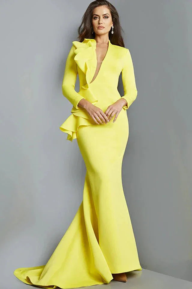 Jovani evening dress Jovani 07934 Fitted Three Quarter Sleeve Dress