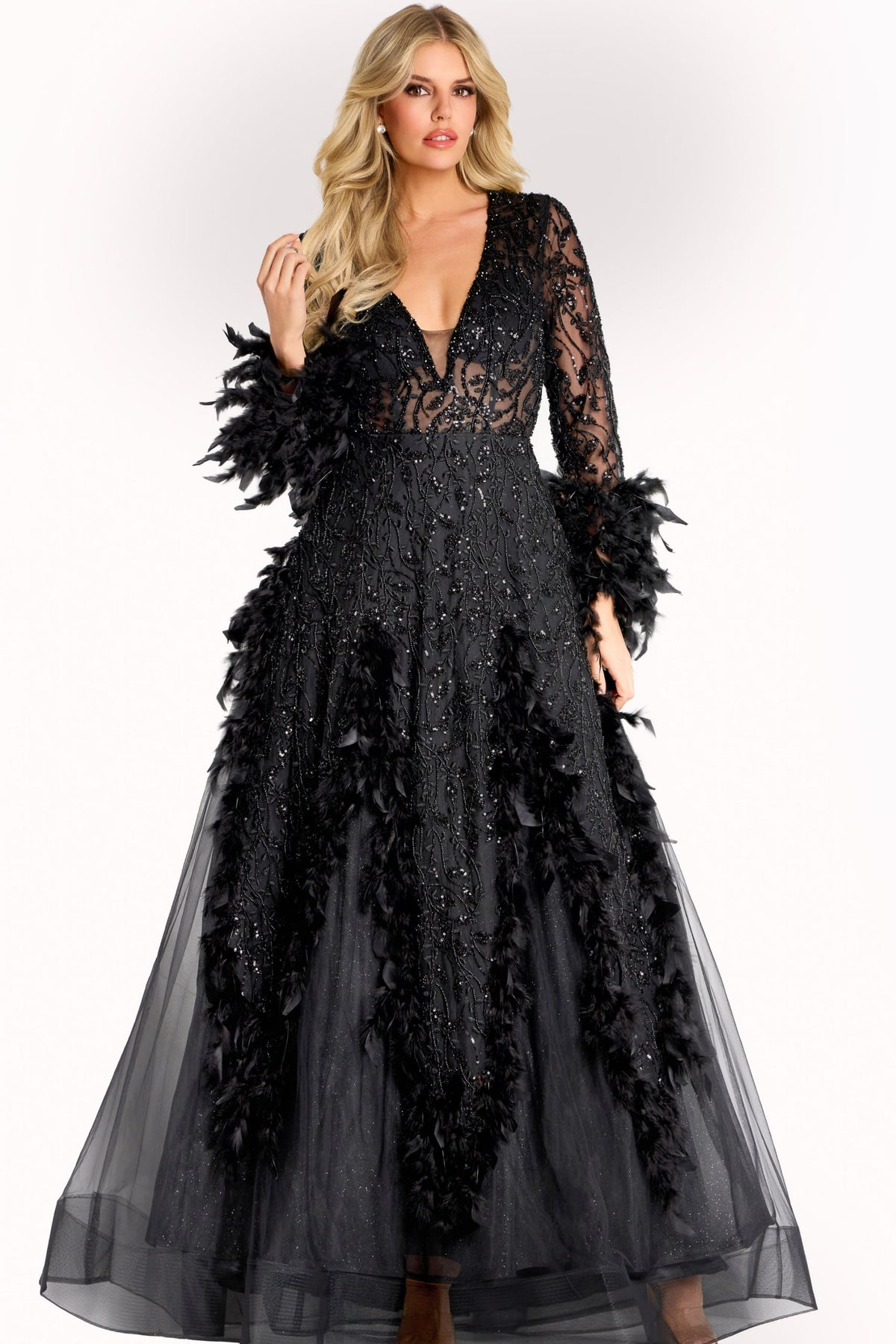 Jovani Mother of the Bride Dress 00 / Black Jovani 45801