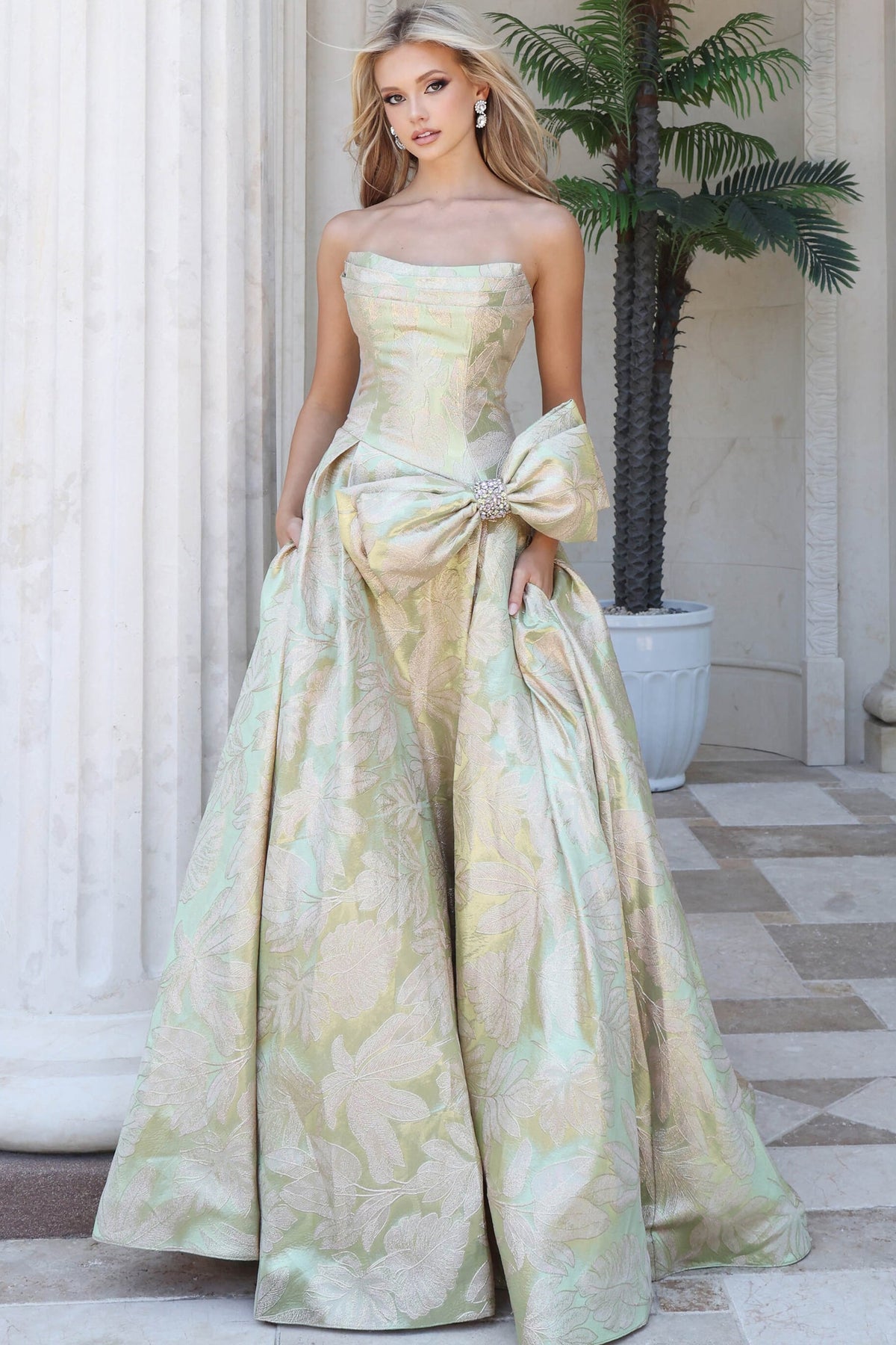 Jovani Prom Dress 00 / Lime/Pink Jovani 55179