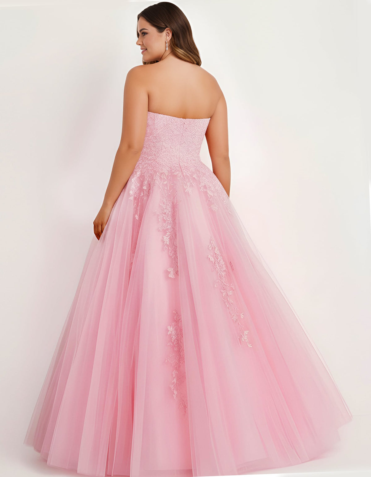 Jovani Prom Dress Jovani 1831 Strapless Embroidered Ballgown