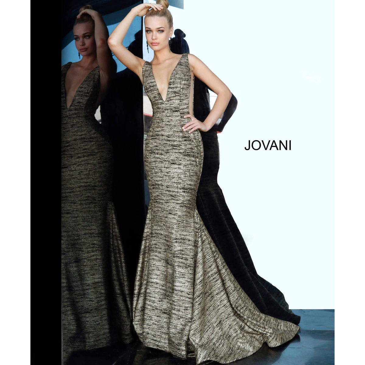 Jovani Prom Dress Jovani 47075 Burgundy Fitted Jovani Prom Gown