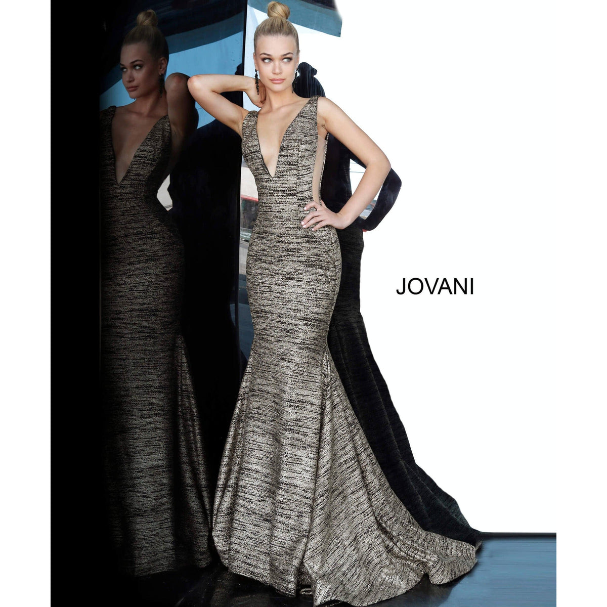 Jovani Prom Dress Jovani 47075 Burgundy Fitted Jovani Prom Gown