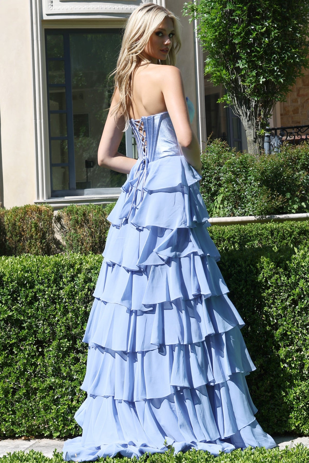 Jovani Prom Dress Jovani 50234 Strapless Pink Ball Gown