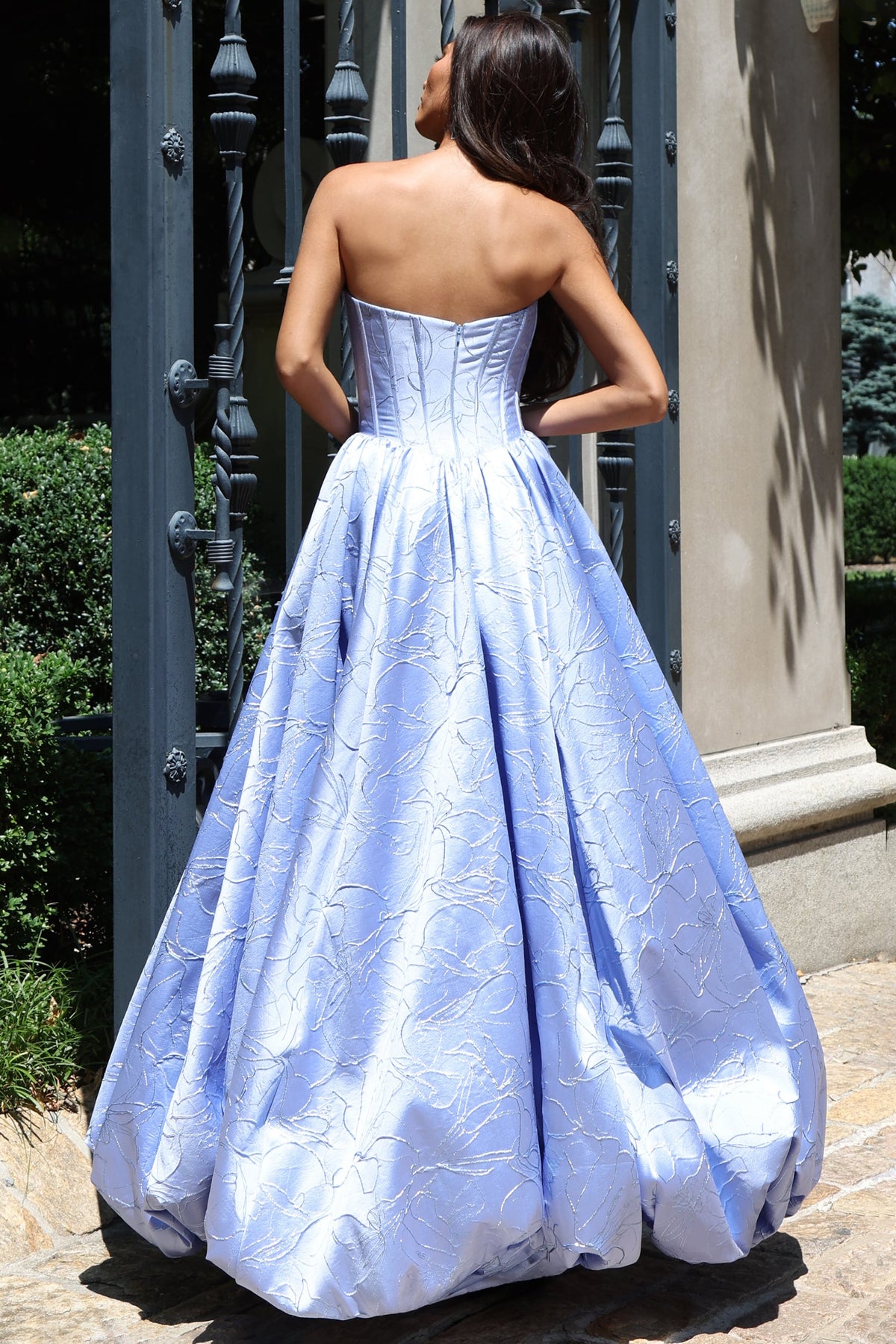 Jovani Prom Dress Jovani 51685 Lavender Strapless Corset Ball Gown