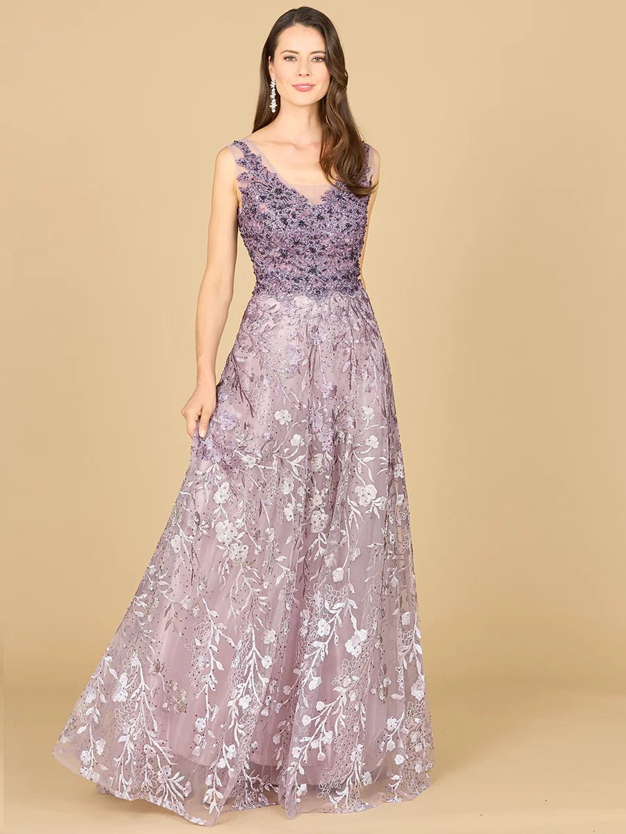 Lara Design Dress LARA 29155 -OMBRE LACE BALLGOWN
