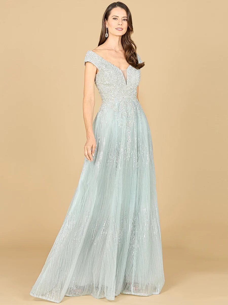 Lara Design Dress LARA 29160 - CAP SLEEVE LACE BALLGOWN